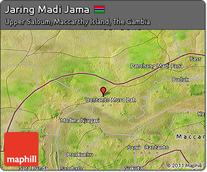 Satellite 3D Map of Jaring Madi Jama