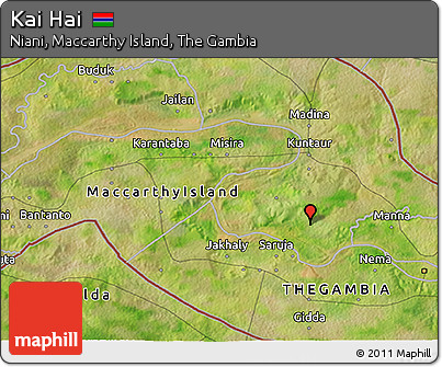 Satellite 3D Map of Kai Hai