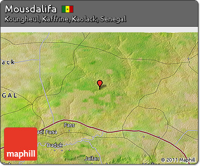 Satellite 3D Map of Mousdalifa
