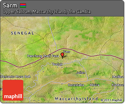 Satellite 3D Map of Sarm