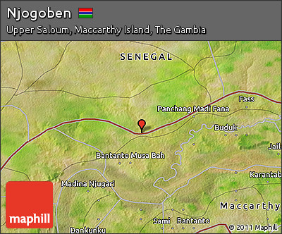 Satellite 3D Map of Njogoben