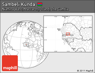 Blank Location Map of Sambeli Kunda