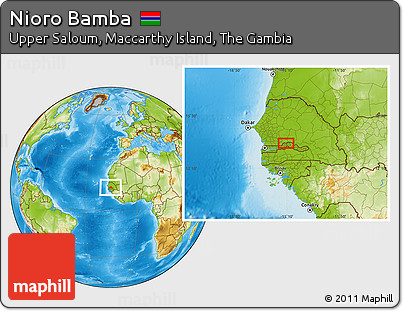 Physical Location Map of Nioro Bamba