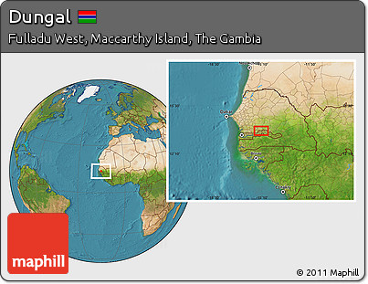 Satellite Location Map of Dungal