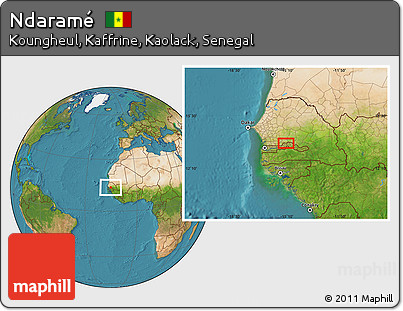 Satellite Location Map of Ndaramé