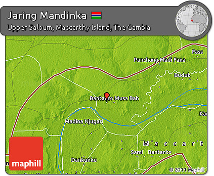 Physical Map of Jaring Mandinka