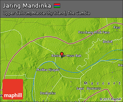 Physical Map of Jaring Mandinka