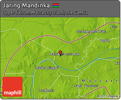 Physical Map of Jaring Mandinka