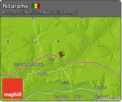 Physical Map of Ndaramé