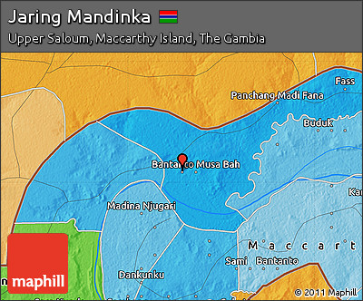 Political Map of Jaring Mandinka