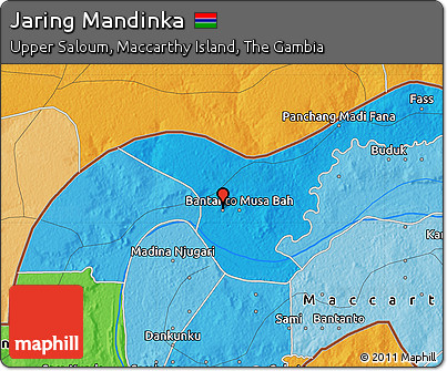 Political Map of Jaring Mandinka