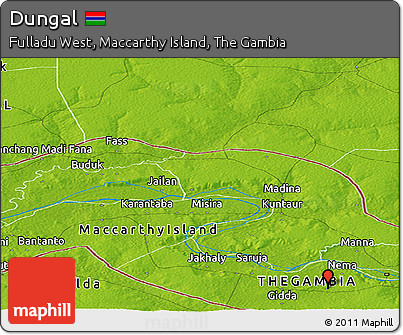 Physical Panoramic Map of Dungal