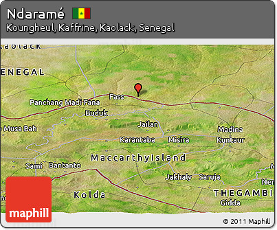 Satellite Panoramic Map of Ndaramé