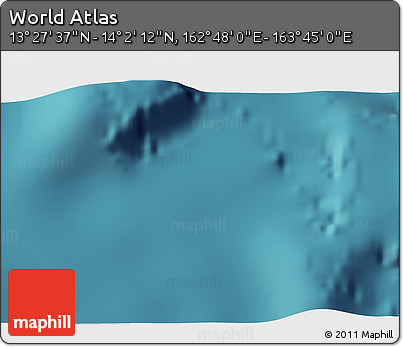 Satellite 3D Map of the Area around 13° 44' 54" N, 163° 16' 30" E