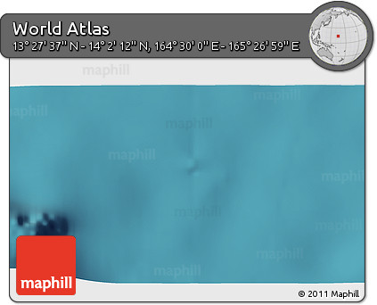 Satellite 3D Map of the Area around 13° 44' 54" N, 164° 58' 29" E