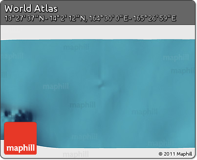 Satellite 3D Map of the Area around 13° 44' 54" N, 164° 58' 29" E