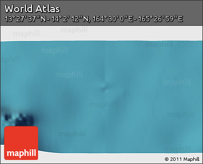 Satellite 3D Map of the Area around 13° 44' 54" N, 164° 58' 29" E