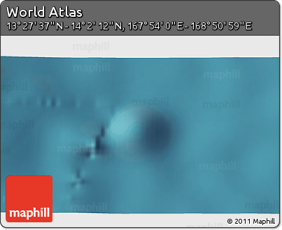 Satellite 3D Map of the Area around 13° 44' 54" N, 168° 22' 30" E