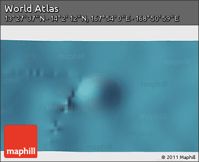 Satellite 3D Map of the Area around 13° 44' 54" N, 168° 22' 30" E