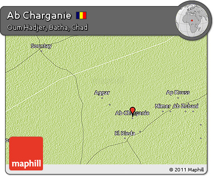 Physical 3D Map of Ab Charganie