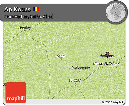 Physical 3D Map of Ap Kouss