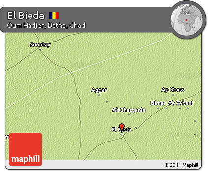 Physical 3D Map of El Bieda