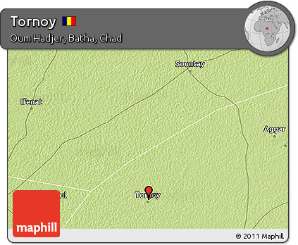 Physical 3D Map of Tornoy