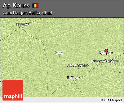 Physical 3D Map of Ap Kouss