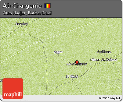 Physical 3D Map of Ab Charganie