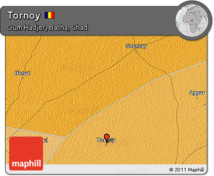 Political 3D Map of Tornoy