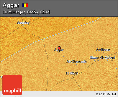 Political 3D Map of Aggar
