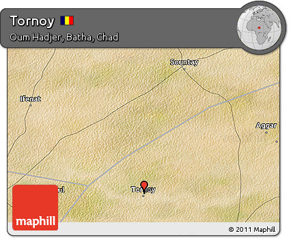 Satellite 3D Map of Tornoy
