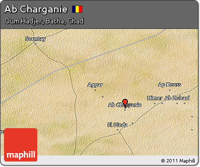 Satellite 3D Map of Ab Charganie