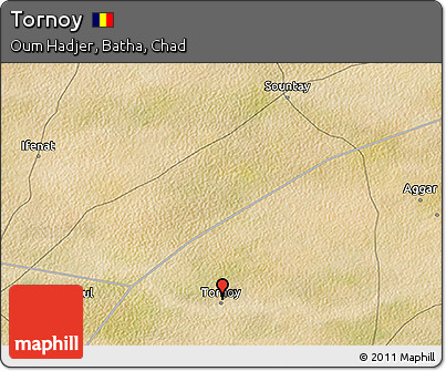 Satellite 3D Map of Tornoy
