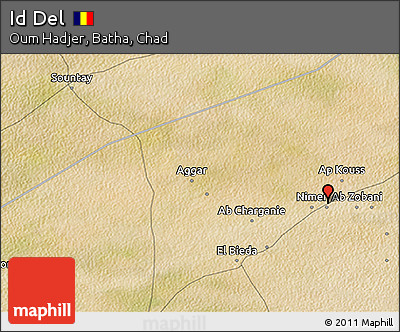 Satellite 3D Map of Id Del