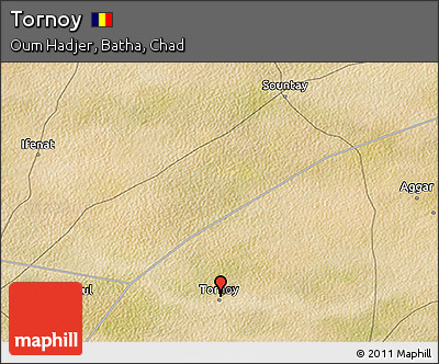 Satellite 3D Map of Tornoy