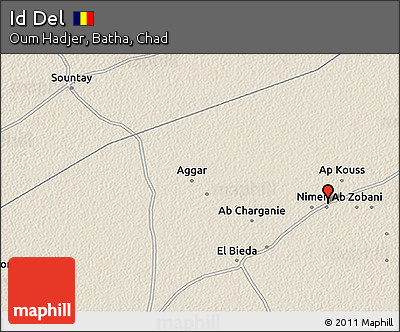Shaded Relief 3D Map of Id Del