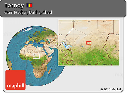 Satellite Location Map of Tornoy