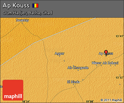 Political Map of Ap Kouss
