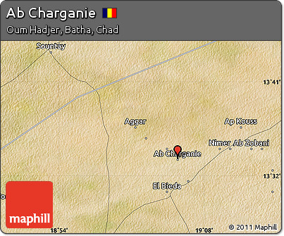 Satellite Map of Ab Charganie