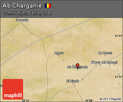 Satellite Map of Ab Charganie