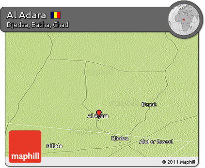 Physical Panoramic Map of Al Adara
