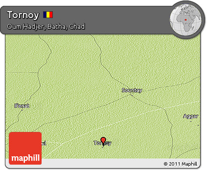 Physical Panoramic Map of Tornoy