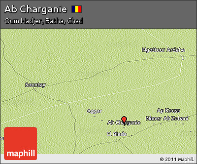 Physical Panoramic Map of Ab Charganie