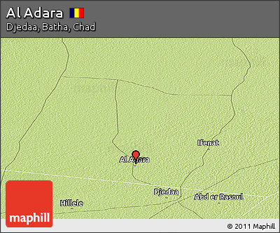 Physical Panoramic Map of Al Adara