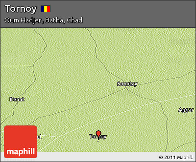 Physical Panoramic Map of Tornoy