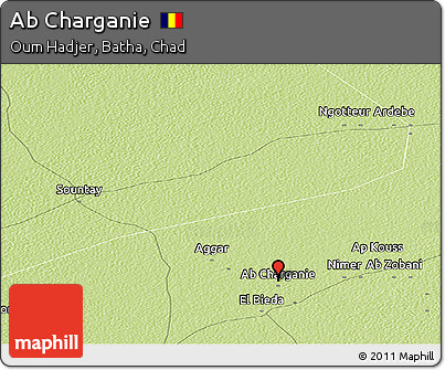 Physical Panoramic Map of Ab Charganie