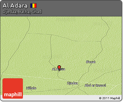 Physical Panoramic Map of Al Adara