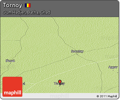 Physical Panoramic Map of Tornoy