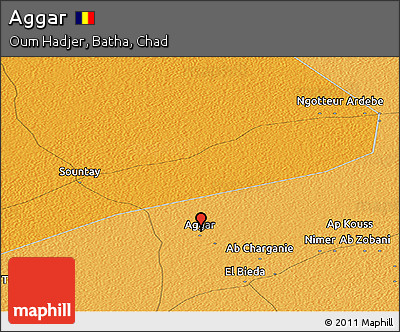 Political Panoramic Map of Aggar